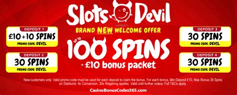 slots devil bonus code